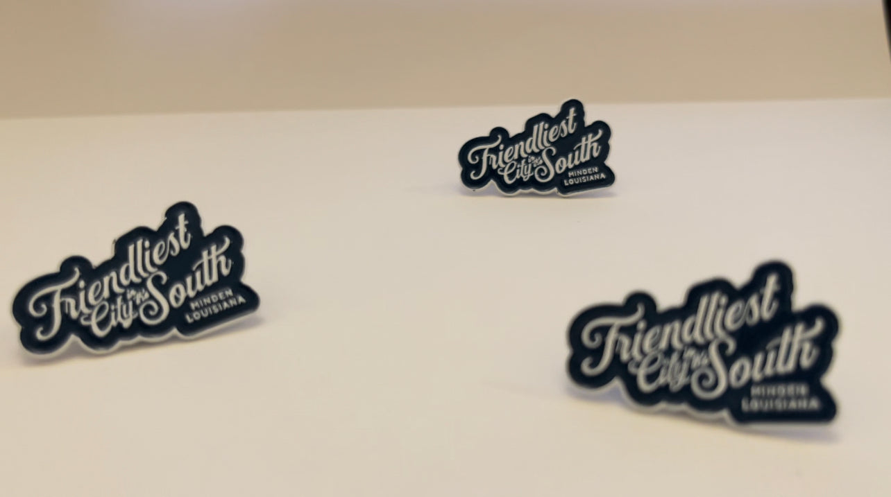 Friendliest City in the South Enamel Pin